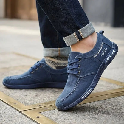 【39-45】Męskie buty z miękkiej płótna do noszenia w czasie wolnym