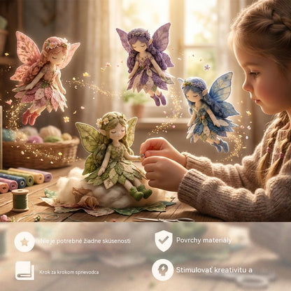 🌸50% zľava - Šijacia séria Fairy Tale - Sada patchworkových víl pre domácich majstrov✨👼