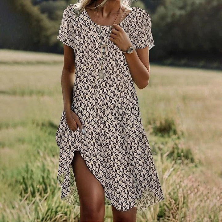 【S-3XL】👗Rochie cu decolteu rotund nouă 2025 