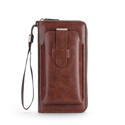💼【Lucrat manual】Portofel bàrbătesc multifuncțional din piele naturală, lucrat manual – Stil nou &amp; elegant 