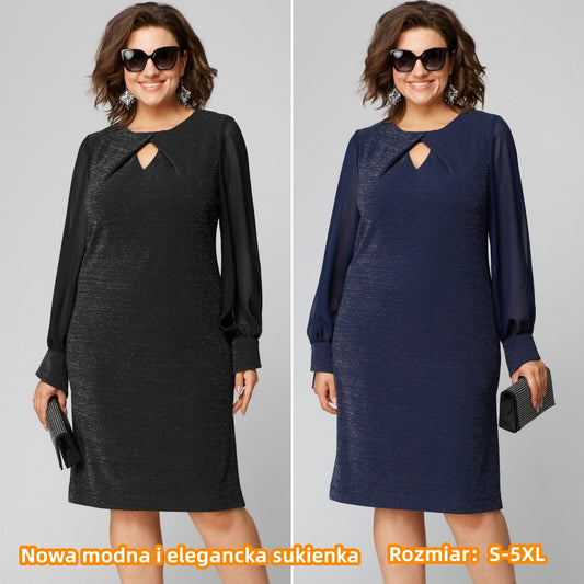 💖💖【S-5XL】🍁🍂Wysokiej jakości elegancka sukienka na jesień i zimę w nowym stylu3900146