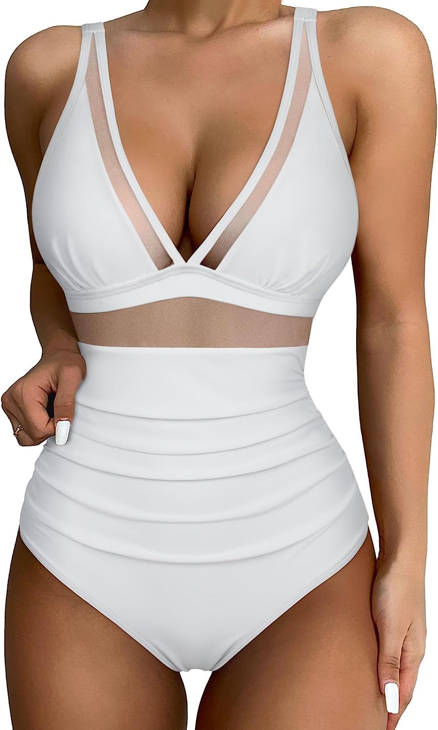 ❤️👙❤️【S-2XL】Novi jednobojni ženski jednodijelni bikini kupaći kostim za ljeto 2025., prozračan, udoban i brzosušeći