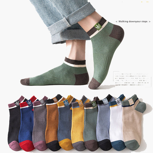 【10 perechi】Șosete sport casual absorbanți de transpirație și rezistenți la mirosuri