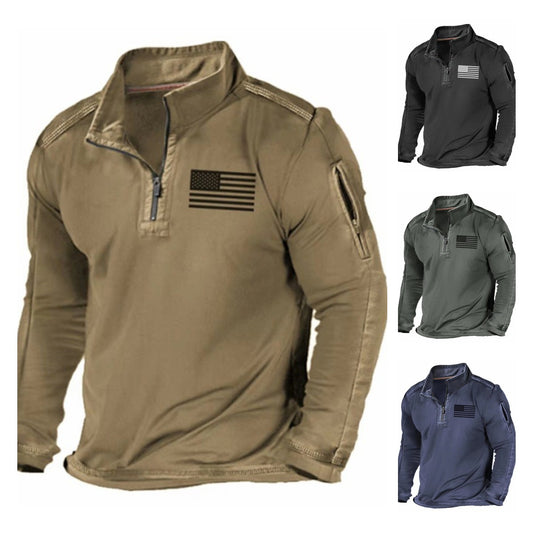 2024 Męska bluza polarowa z długim rękawem i kapturem-3795813