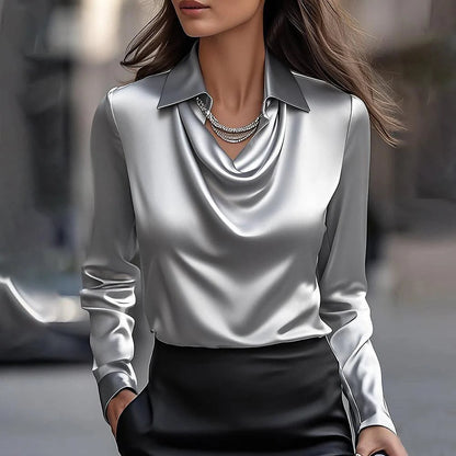 🔥✨2025 Modna Svilena Košulja za Elegantan Izgled – Glatka Tkanina, Moderni Kroj i Savršen Izbor za Svaki Dan!