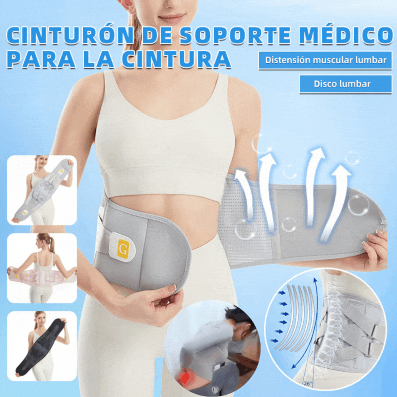 💪Nový prodyšný bederní pás｜Ocelová výztuha pro pevnou oporu｜Ulevuje od tlaku na páteř｜Zahřívá a tvaruje pas🔥