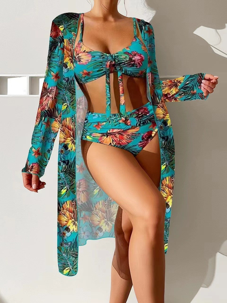 👙☀️【S-2XL】Novi trodijelni set kupaćih kostima 2025.-3923840