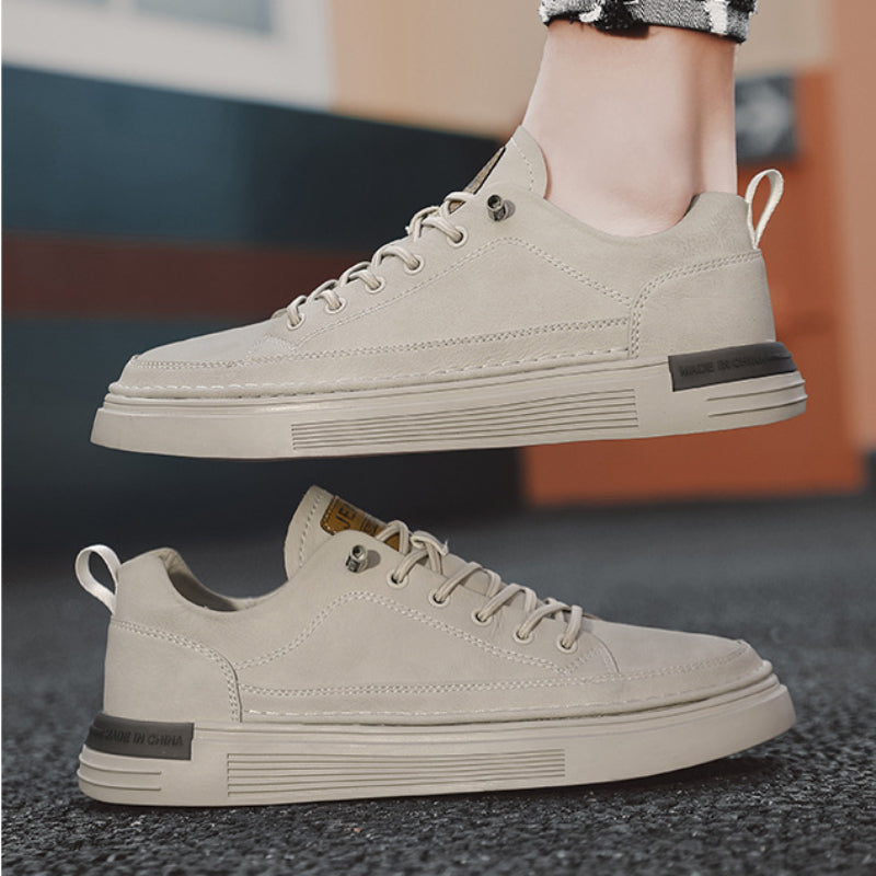 【39-44】 Zapatos casuales de cuero antideslizantes, ligeros, resistentes al desgaste y para hombre