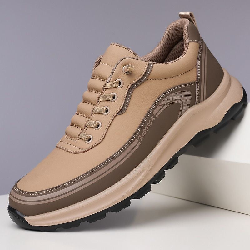 45% de descuento【39-45】Zapatillas deportivas de piel resistentes al agua y a la suciedad con suela suave para máxima comodidad.