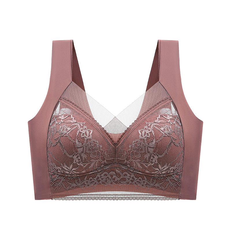 👉【3 bucăți 650 Kč】 Sutien confortabil din dantelă pentru femei, subțire și fără cusături - 3937310 