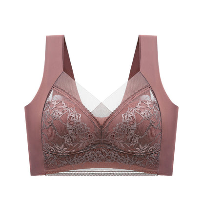 👉【3 bucăți 650 Kč】 Sutien confortabil din dantelă pentru femei, subțire și fără cusături - 3937310 