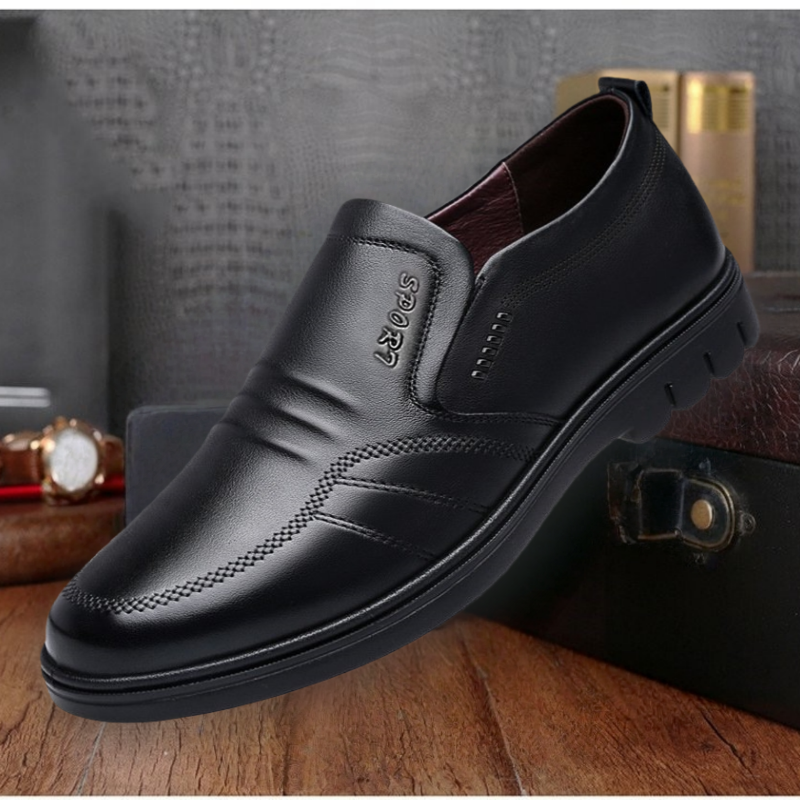 🎉🎁【Zimska posebna ponudba】👞【39-44】Moški usnjeni čevlji za prosti čas z mehkim podplatom – udobni, stilni in primerni za poslovne priložnosti