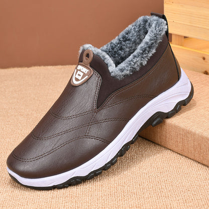 Nowe buty zimowe wykonane z wodoodpornej pogrubionej bawełny 💥 casual plus śnieżnobiała bawełna aksamitna 💥-3908531