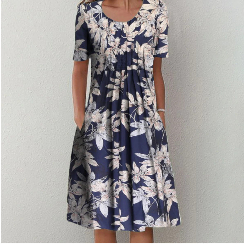 🌈👗【S-3XL】 Nova modna ženska haljina s cvjetnim motivima 3916542