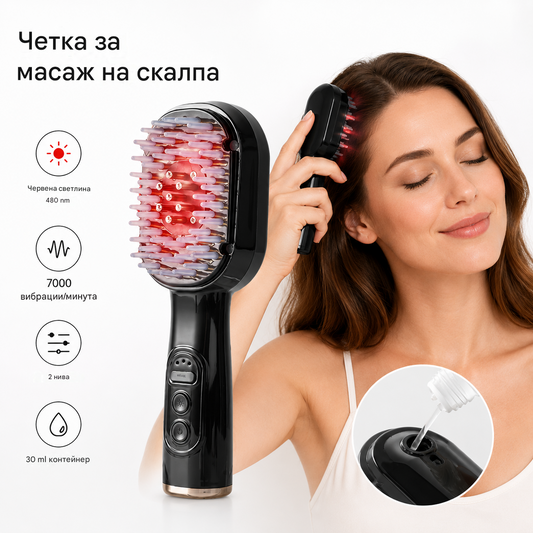 💆‍♀️Hrebeň na masáž pokožky hlavy, multifunkčný aplikátor esenciálnych olejov a zariadenie na rast vlasov