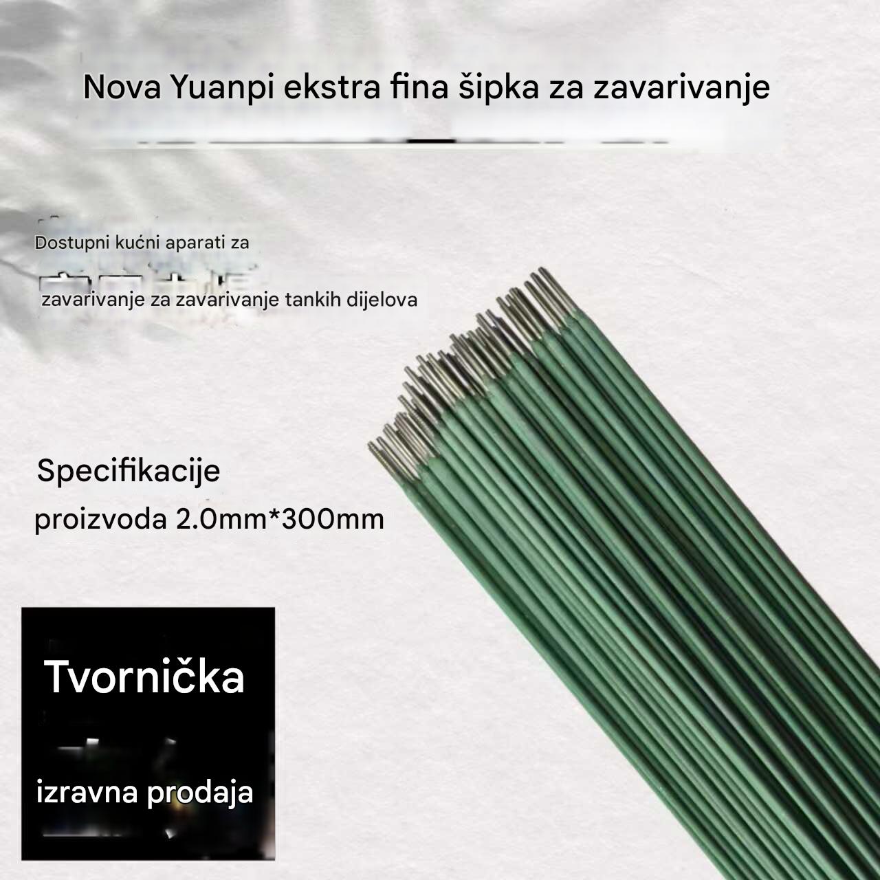 🟢【40 BUC】 Zelena elektroda za zavarivanje 2.0 – savršena za tanki lim, bez rupica!