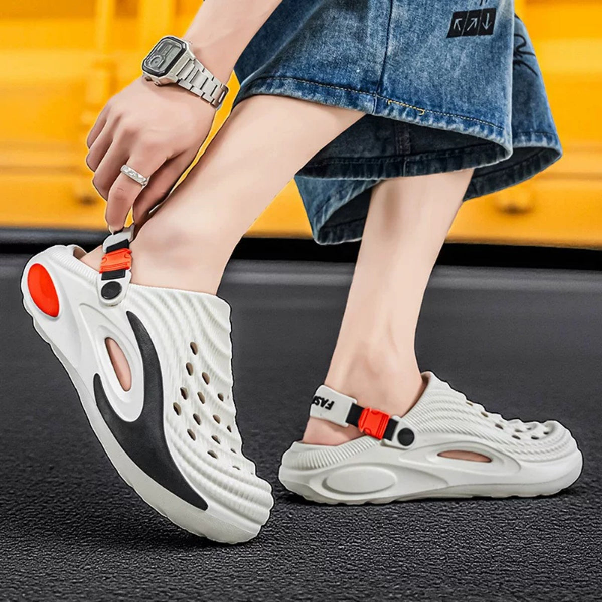 👟 Špeciálna ponuka s 50% zľavou 🌬️ Viacúčelové pánske sandále (zosilnená podrážka z EVA): Protišmykové, ultraľahké, priedušné - perfektná voľba na pláž, šport aj každodenné nosenie 🏃‍♂️