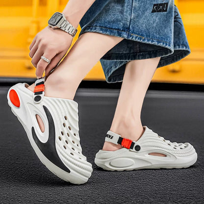 👟 Špeciálna ponuka s 50% zľavou 🌬️ Viacúčelové pánske sandále (zosilnená podrážka z EVA): Protišmykové, ultraľahké, priedušné - perfektná voľba na pláž, šport aj každodenné nosenie 🏃‍♂️