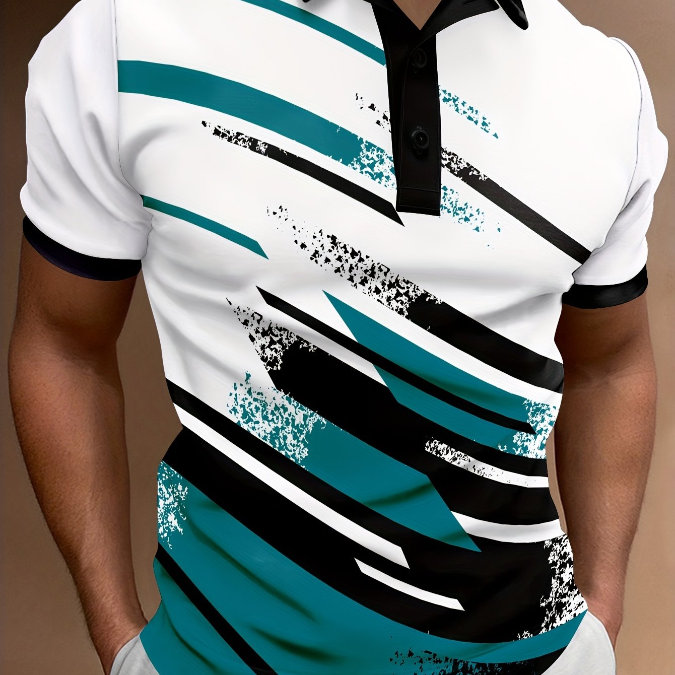 【👔 S-6XL】2025 nova modna muška POLO majica s dugmadima, udobna i prozračna majica s printom