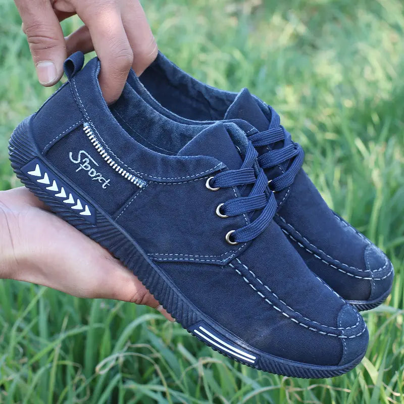 【39-45】Męskie buty z miękkiej płótna do noszenia w czasie wolnym