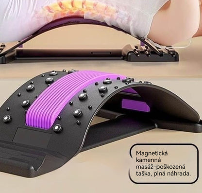 💪Úľava 3 v 1 magnet, masážny naťahovač chrbta – ergonomická bedrová opora pre pohodlné natiahnutie a každodennú relaxáciu