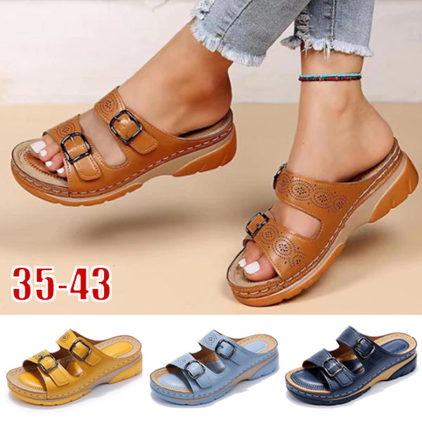 🔥Rabat fabryczny 45%【35-43】 2025 Nowe letnie płaskie sandały na co dzień