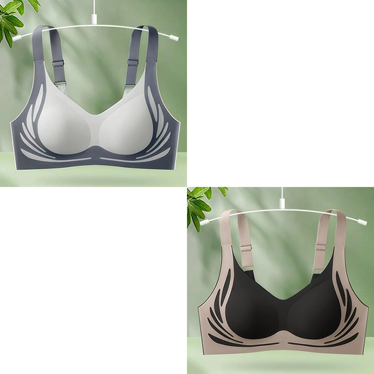 50% zľava po obmedzenú dobu😍【Balenie 2 kusov】Dámska jednodielna podprsenka bez kostíc ❤️【40-85 KG】