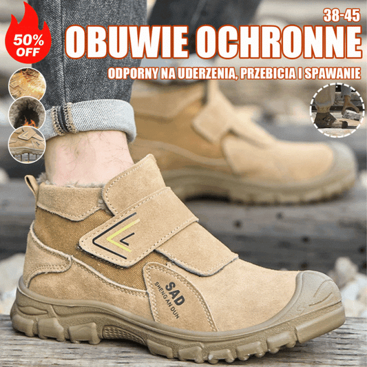 🔥🔥【Zimowe zniżki 50%】👞【39-45】Męskie zimowe buty robocze – ciepłe, wygodne i antypoślizgowe, idealne na trudne warunki