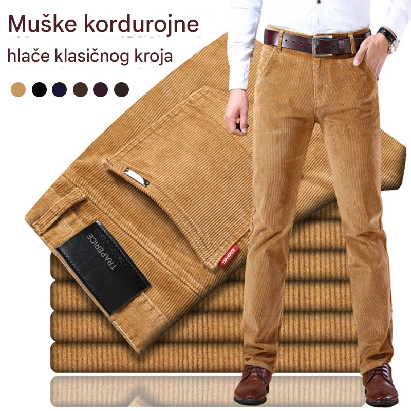 🏆 Najprodavaniji 🔥【50% popusta 】🔥Muške klasične korduro hlače – luksuzna udobnost i elegantan dizajn za savršen izgled svaki dan!