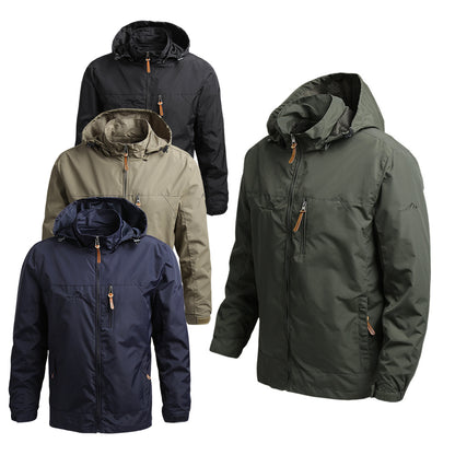 Jakna za prosti čas s kapuco, ohlapnim krojem in za prosti čas, za večje velikosti