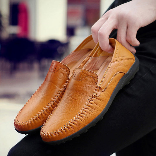 🔥💥2025 Nowe modne skórzane buty na co dzień dla mężczyzn-