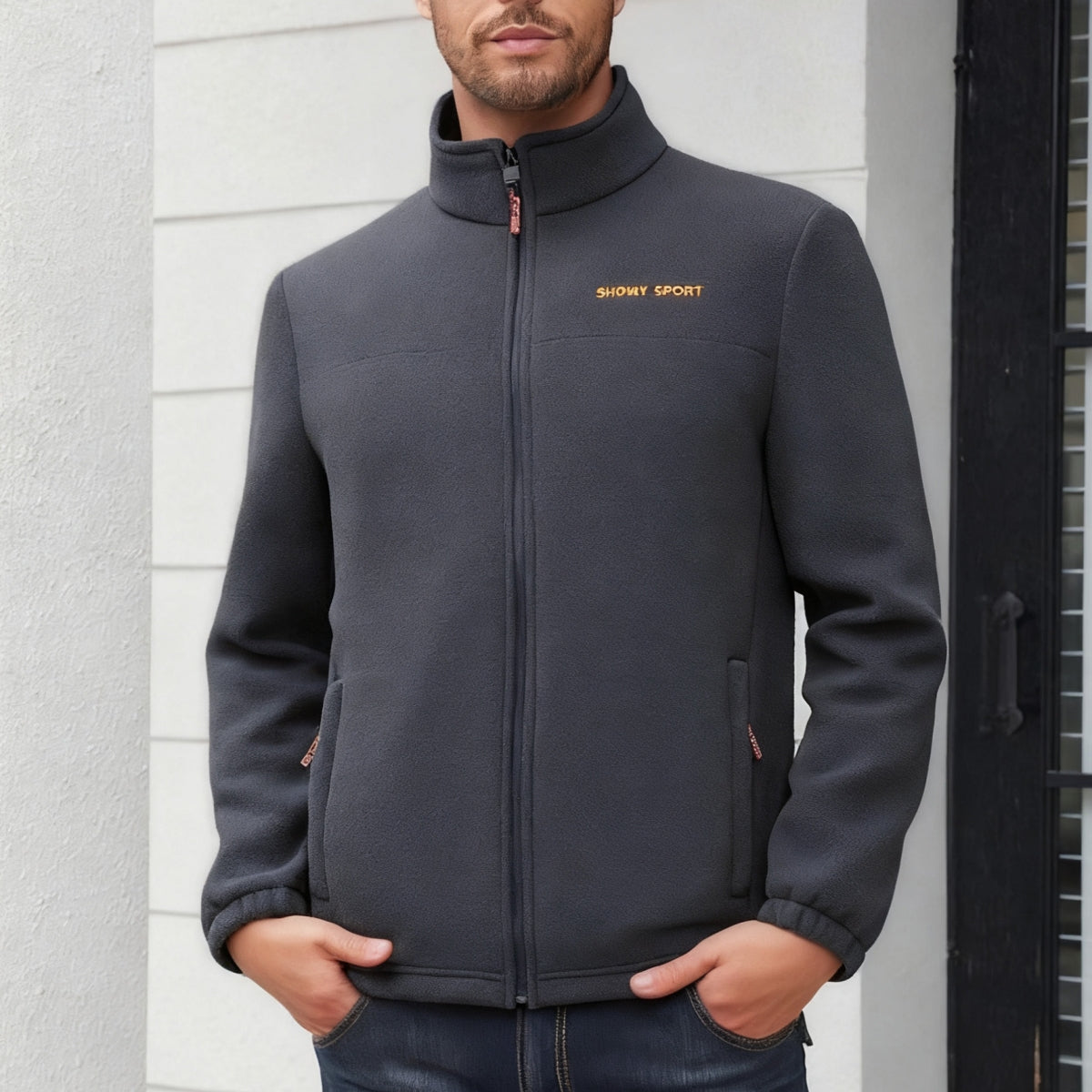 🧥🍂【Popularni proizvodi】🔥men jesensku i zimsku polarnu jaknu od runa, jaknu s visokim ovratnikom za mlade i sredovječne muškarce