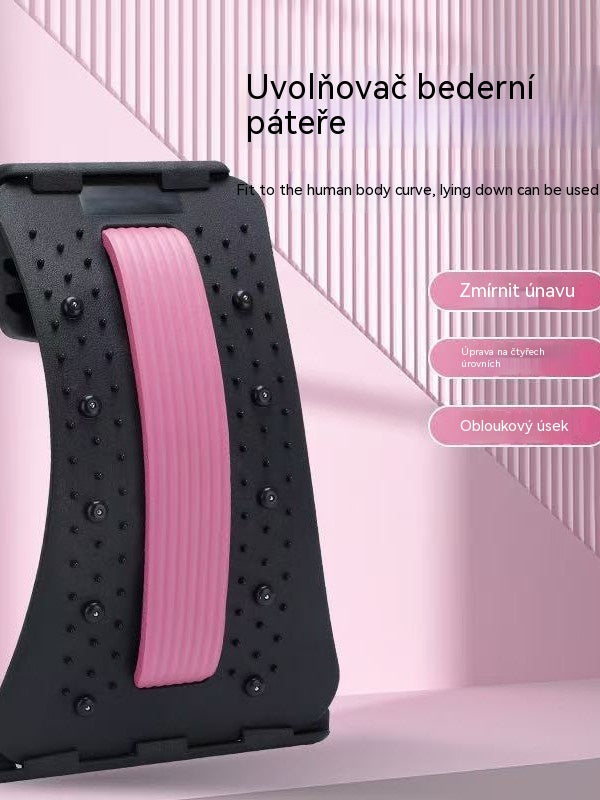 💪Úľava 3 v 1 magnet, masážny naťahovač chrbta – ergonomická bedrová opora pre pohodlné natiahnutie a každodennú relaxáciu