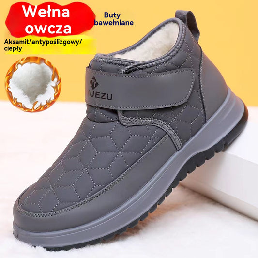 Nowe zimowe, męskie, ocieplane buty śniegowe z niskim stanem【39-45】