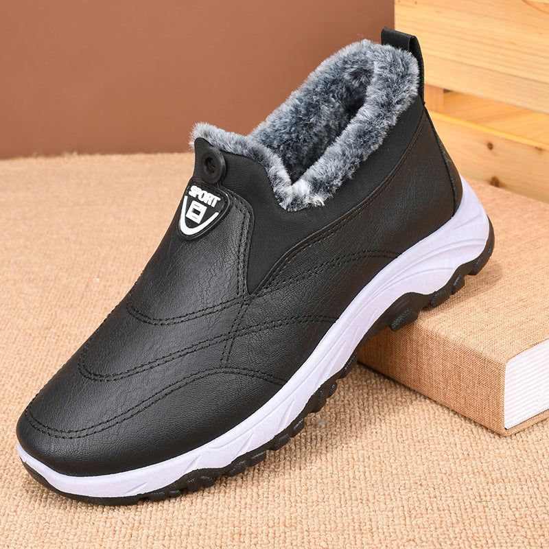 Nowe buty zimowe wykonane z wodoodpornej pogrubionej bawełny 💥 casual plus śnieżnobiała bawełna aksamitna 💥-3908531