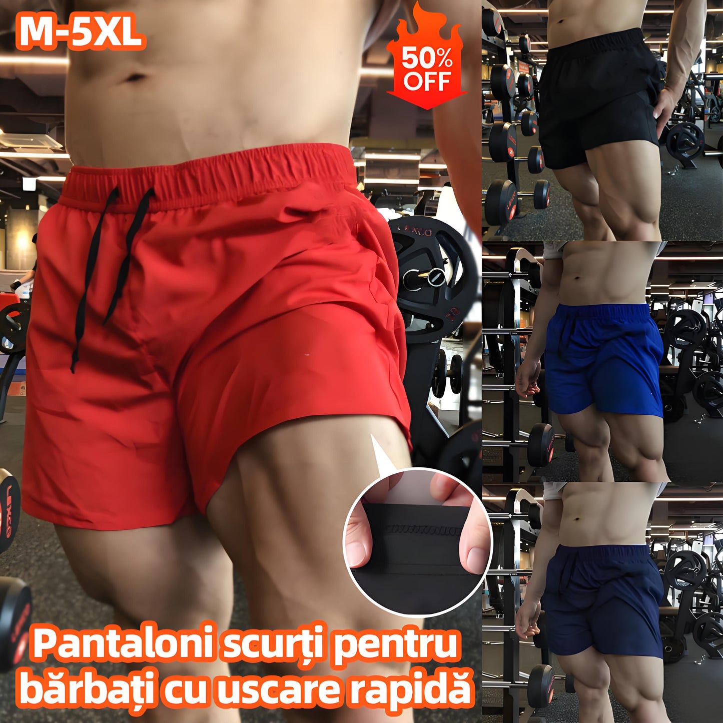 🔥Kup 1, a 2 dostaniesz gratis🔥【M-5XL】Spodnie sportowe męskie, spodnie do biegania na co dzień, spodnie fitness szybkoschnące