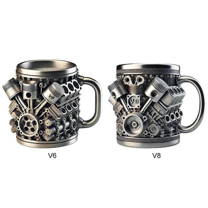 🎁☕ Galvanizirana Cyberpunk Motor Auto Motor Kreativna Šalica