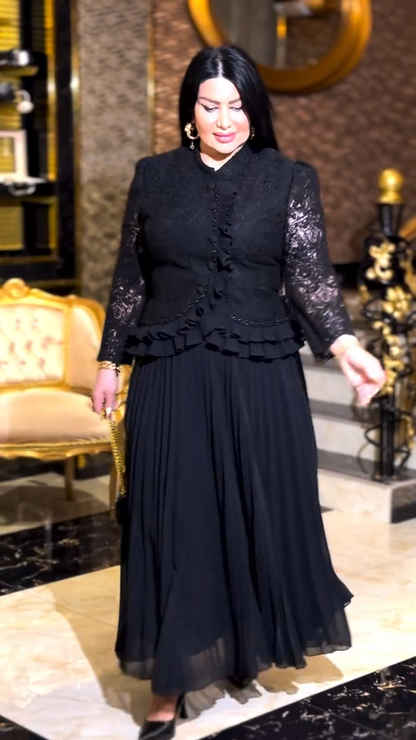 2025 Wiosna Nowa Elegancka Długa Sukienka Damska