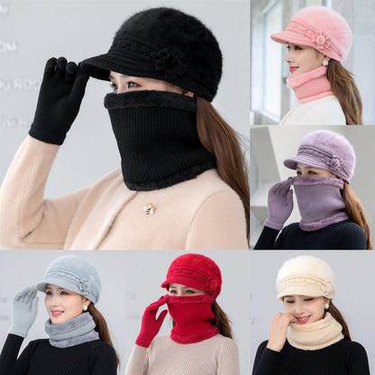 💥 50% SLEVA⛄【Čepice+Šála+Rukavice】Stylová a pohodlná plyšová čepice na podzim a zimu – ideální pro chladné dny!