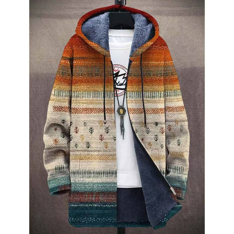 ✨🎉【S-4XL】Muška ležerna topla jesensko-zimska jakna od debele vune i baršuna za veće veličine