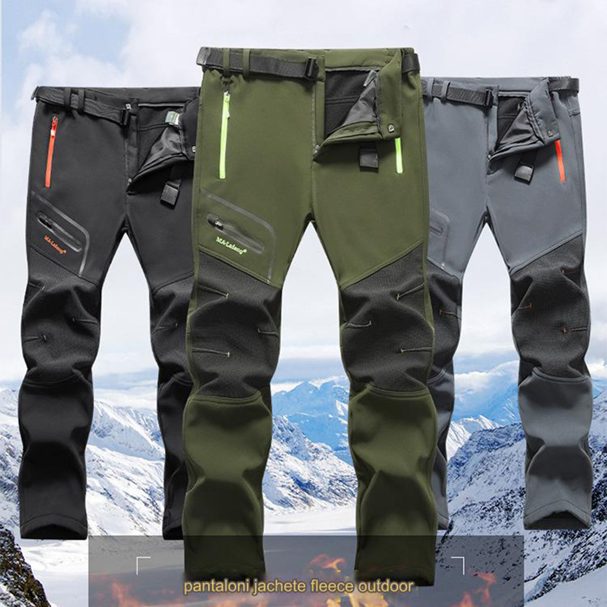 [S-5XL]  Nuevos pantalones casuales impermeables y cálidos para hombre, otoño e invierno 2025