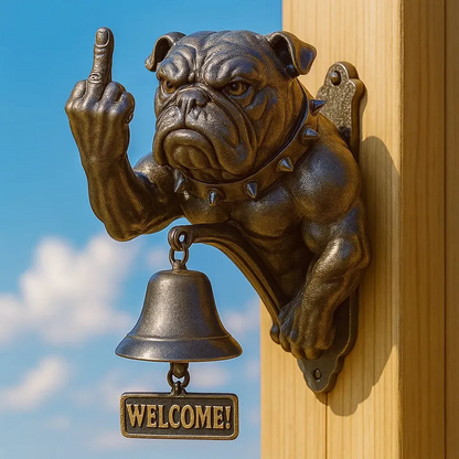 🔥🔔Smiješno zvono na vratima s motivom buldoga, moderan, otporan na sunce i habanje🐶
