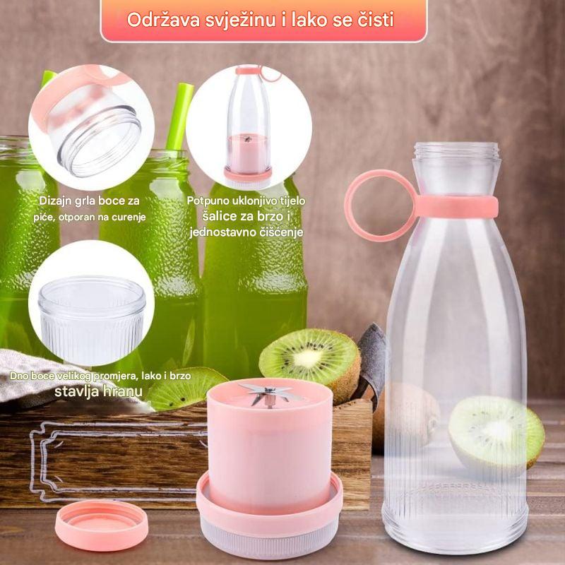 ✨🍎【Nova posebna ponuda】Prijenosni sokovnik — nosite ga sa sobom i uživajte u svježim i zdravim voćnim i povrtnim sokovima u svako doba.