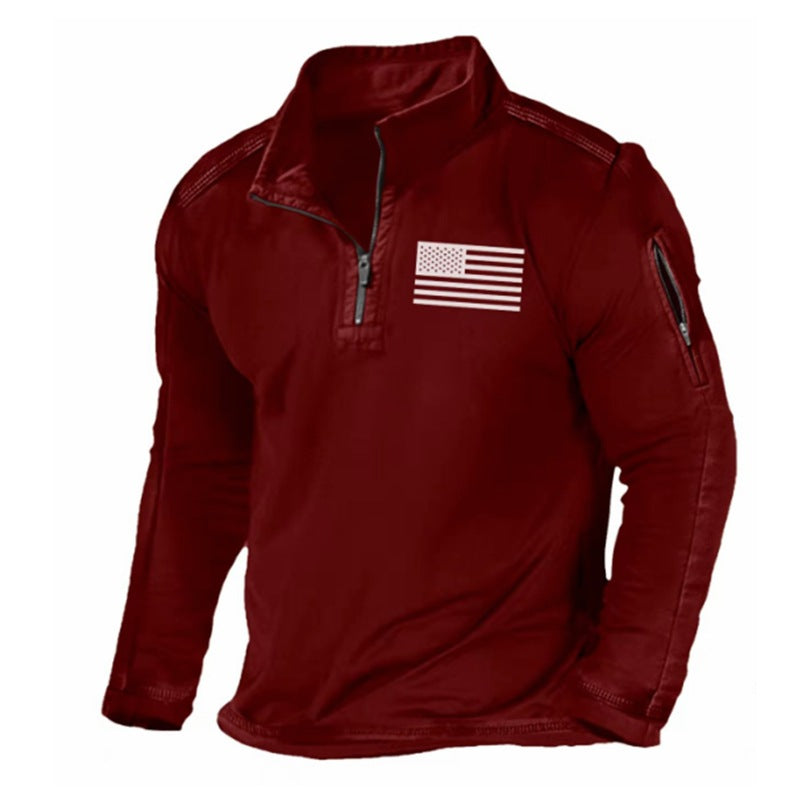 2024 Męska bluza polarowa z długim rękawem i kapturem-3795813