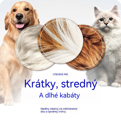 🥇【Kúp 1, získaj 1 zadarmo】🐾 Profesionálny nástroj na odstraňovanie odumretých chlpov u psov a mačiek: jemný, účinný a bez chlpov doma ✨💖