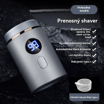 🔥 Špeciálna ponuka 🥇 Výkonný mini elektrický holiaci strojček pre mužov s digitálnym displejom