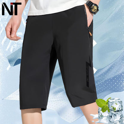 👖🏃‍♂️【M-5XL】Nove muške ležerne kratke hlače od ledene svile, visoke elastičnosti, brzosušeće, udobne i prozračne, iz 2025.