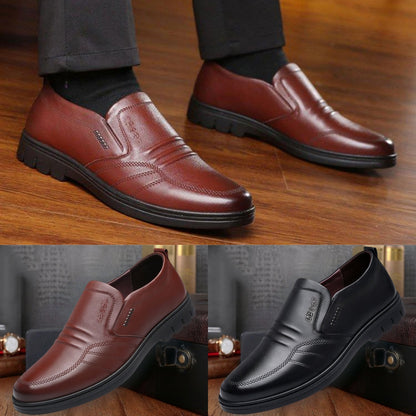 🎉🎁【Zimska posebna ponudba】👞【39-44】Moški usnjeni čevlji za prosti čas z mehkim podplatom – udobni, stilni in primerni za poslovne priložnosti