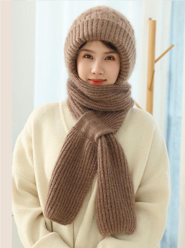 🔥50% SLEVA🔥【Klobouk + Šála】🐏 Vysoce kvalitní, příjemný na dotek, měkký a větruodolný kapuce a šála s integrovanou ochranou uší