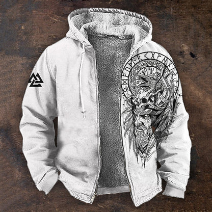 👨‍💻🧥✨【S-5XL】Kúpte 1 a získajte 1 zadarmo🔥Nová pánska módna retro mikina s kapucňou a zipsom, 3D digitálna potlač, s plyšovou podšívkou pre extra pohodlie a teplo